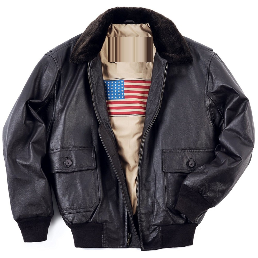 Mens Air Force A 2 Flight Bomber Leather Jacket For Sale 